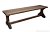 Лавка №6 180х42х47 см массив сосны старение, палисандр, ИРБ